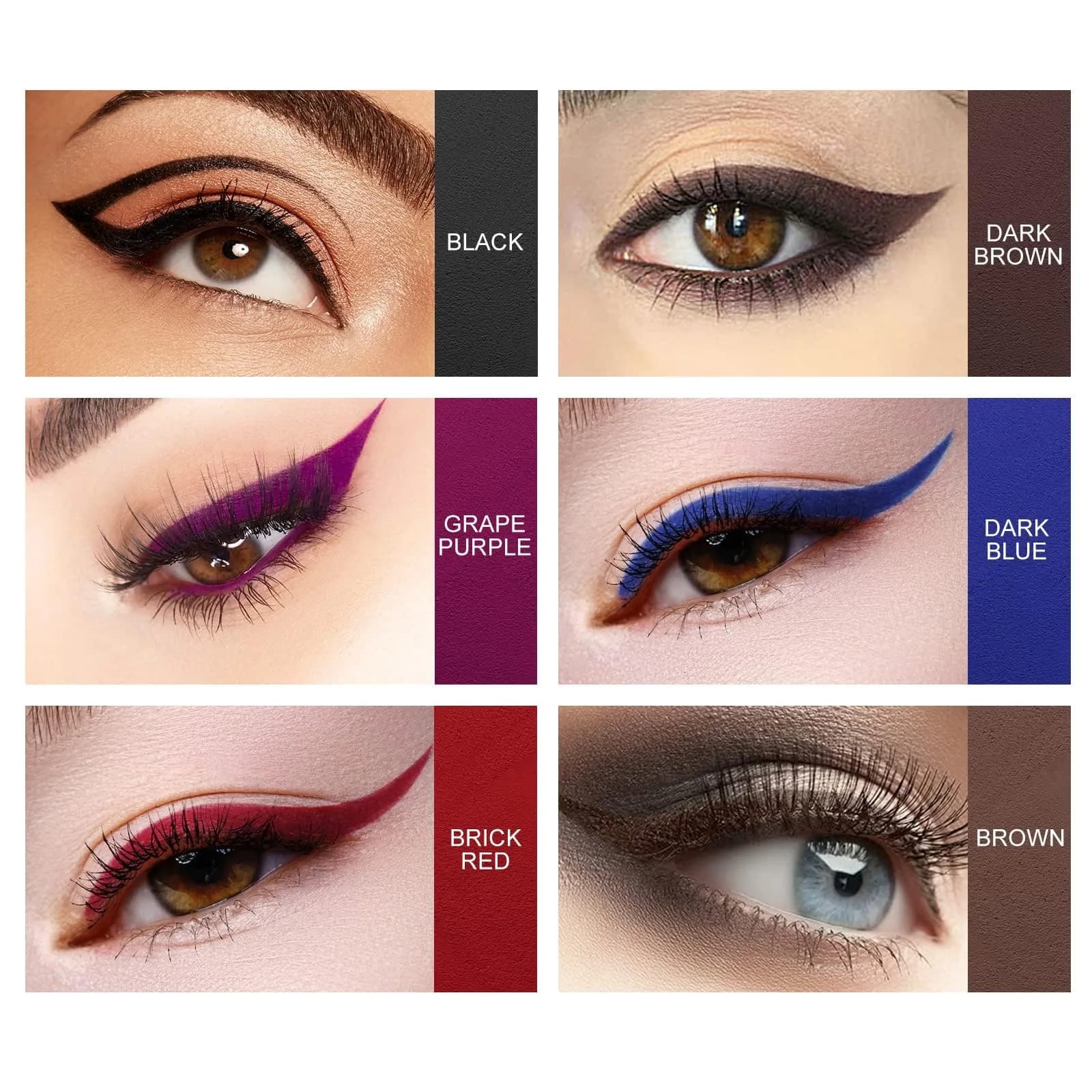 Ownest 14 Colors Eyeliner Pen Set | Pearl Metallic Glitter Eye Liner for Women, Waterline Pencil with Sharpener - view 7