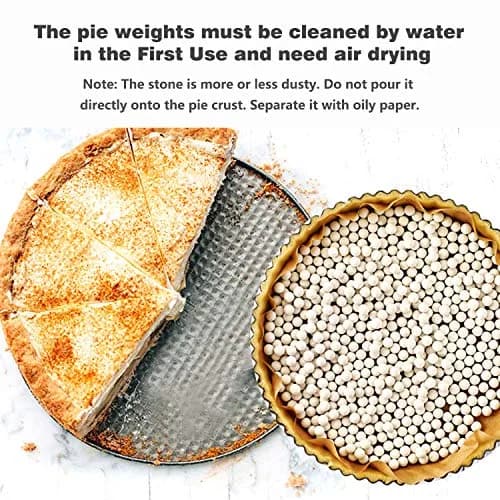 Hommtina Ceramic Pie Weights 2.2Lb | Reusable Baking Beans for Blind Baking in India thumbnail 4