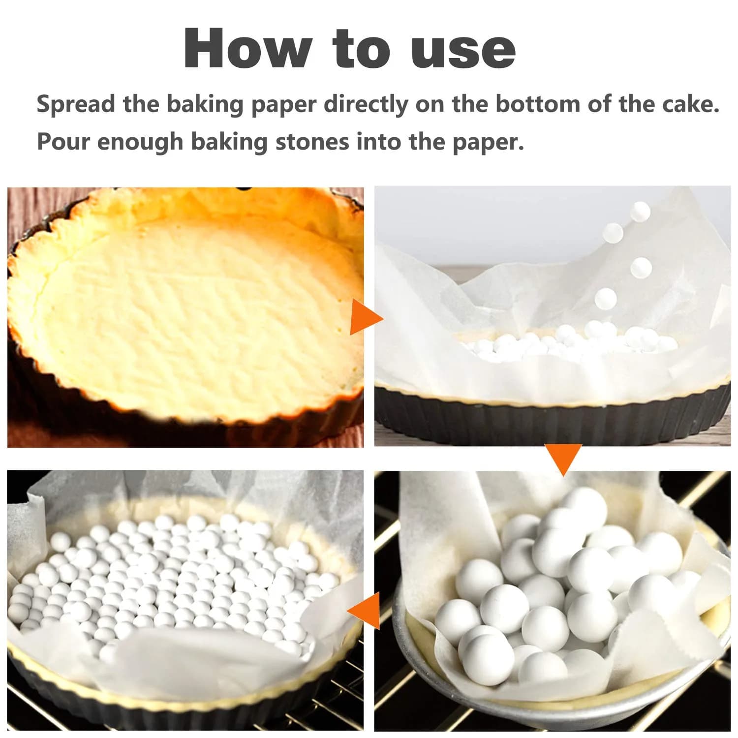 Hommtina Ceramic Pie Weights 2.2Lb | Reusable Baking Beans for Blind Baking in India thumbnail 5