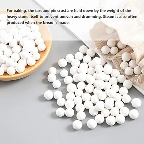 Hommtina Ceramic Pie Weights 2.2Lb | Reusable Baking Beans for Blind Baking in India thumbnail 6