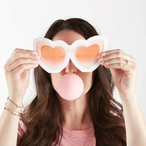 Santa Barbara Design Studio Sippin' Pretty Paper Napkins 7.5" x 3.5" Heart Glasses | Unique Cocktail Napkins for Happy Hour thumbnail 2