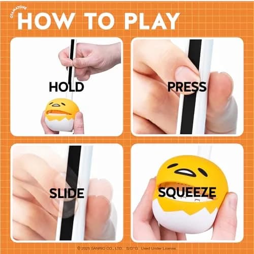 Otamatone Special Edition Sanrio Gudetama - Fun Electronic Musical Toy Synthesizer Instrument 27cm | Creative & Portable thumbnail 3