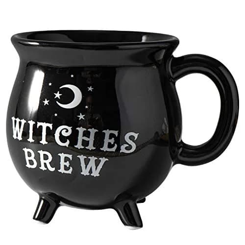 SUMMIT COLLECTION 12 fl oz Witch's Brew Cauldron Mug Ceramic Drinkware Halloween Decor (Black) | Halloween Tabletop Decor thumbnail 6