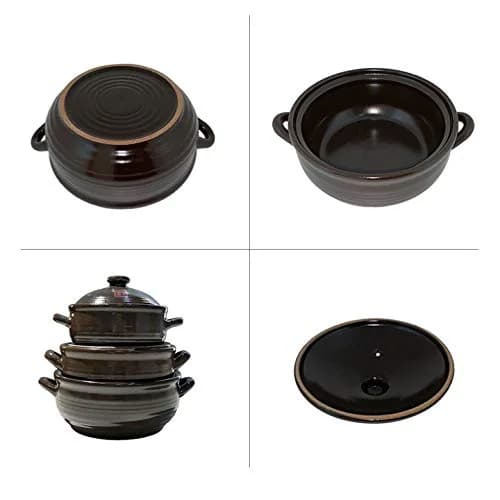 OnggiJonggi Korean Earthenware Clay Hot Pot 1100ml | Traditional Handcrafted Cooking Vessel thumbnail 4