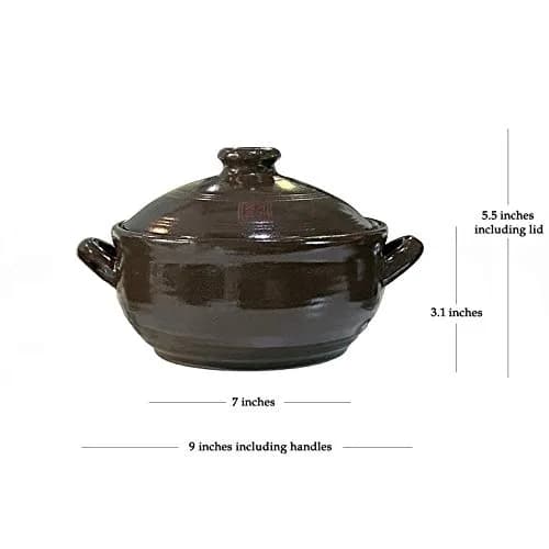 OnggiJonggi Korean Earthenware Clay Hot Pot 1100ml | Traditional Handcrafted Cooking Vessel thumbnail 2