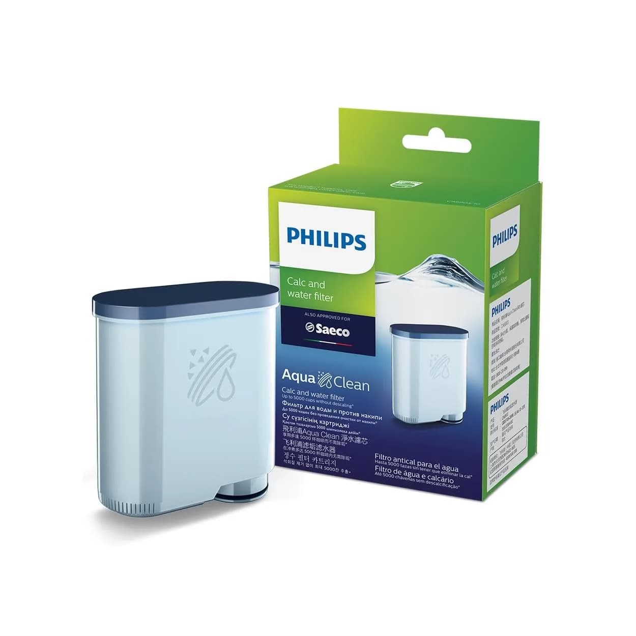 Philips AquaClean Original Calc and Water Filter CA6903/10 | Reduces Limescale for 5,000 Cups - main product image
