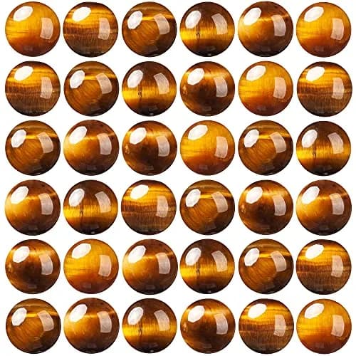 TOSCALINA Natural Beads 8mm Yellow Tiger Eye | Gemstone Jewelry Craft Bead thumbnail 1