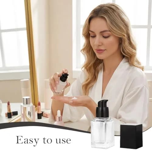 Happyupcity 15ml/0.5oz Glass Bottle with Pump | Leak-Resistant Travel Container thumbnail 7
