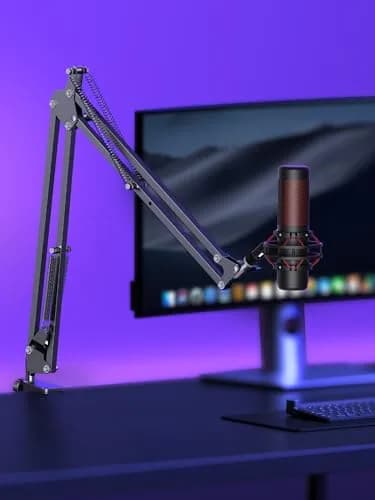 InnoGear Microphone Arm Stand for Podcast & Singing | Adjustable Steel Boom, Black thumbnail 2
