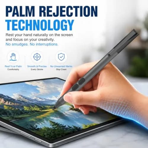 ANYQOO Active Stylus Pen for HP Omnibook Envy x360 Spectre Pavilion 1024 Pressure Levels | 300-Day Battery Life thumbnail 5