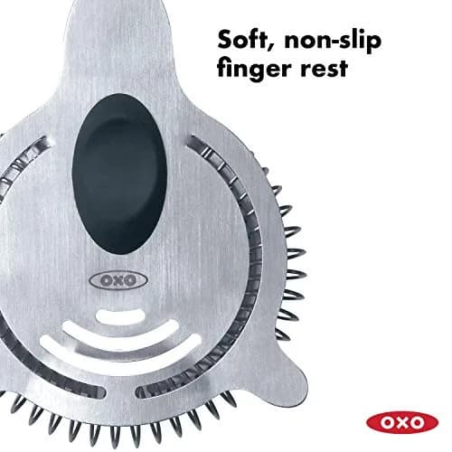 OXO SteeL Cocktail Shaker 24 oz & SteeL Cocktail Strainer | Leak-Proof Stainless Steel Barware thumbnail 5