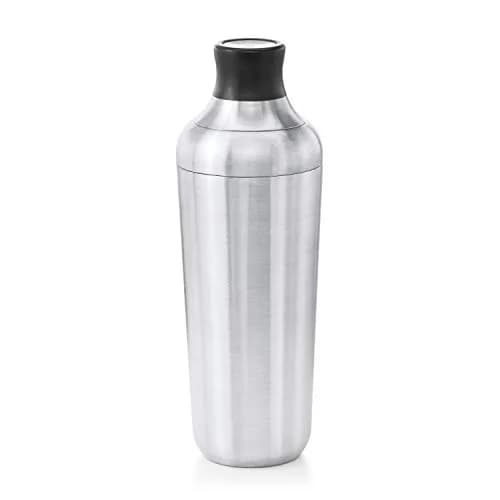 OXO SteeL Cocktail Shaker 24 oz & SteeL Cocktail Strainer | Leak-Proof Stainless Steel Barware thumbnail 1
