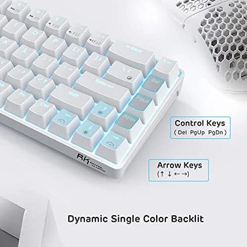 RK ROYAL KLUDGE RK68 Wireless Mechanical Keyboard 65% Compact BT5.0 Brown Switch | Gaming & Productivity thumbnail 5