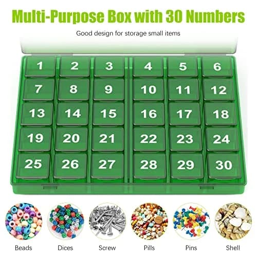 DOHIMGIO 30-Day Pill Organizer Monthly Pill Case with 30 Removable Daily Boxes | Easy Open, Large Compartments, Portable for Travel thumbnail 5