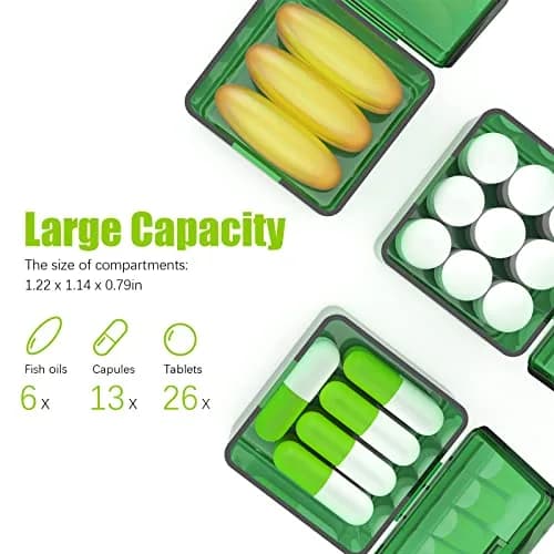 DOHIMGIO 30-Day Pill Organizer Monthly Pill Case with 30 Removable Daily Boxes | Easy Open, Large Compartments, Portable for Travel thumbnail 3
