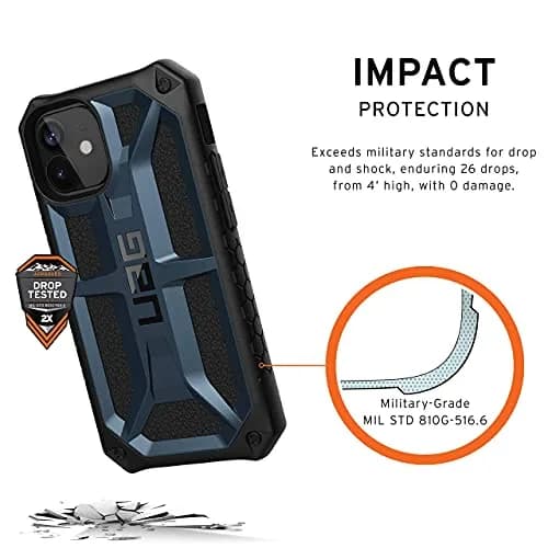URBAN ARMOR GEAR Monarch Case for iPhone 12 Mini 5.4-inch | 5-Layer Military Drop Tested Protection thumbnail 3