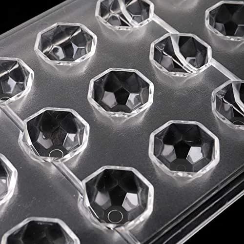 Yopay Polycarbonate Chocolate Molds 84 Cavities (4 Pack, Clear) | Diamond Shaped Tray for Mousse, Jelly, Pralines, Truffles, Sweets, Bonbons, Cookies thumbnail 3