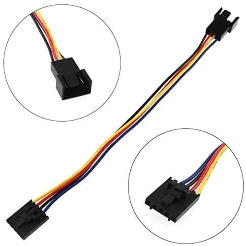 E-outstanding 5Pin to 4Pin Fan Adapter Cable 17.5cm | Copper Wire for Dell Fans thumbnail 2