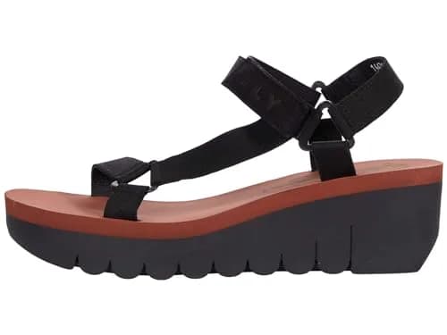 Fly London Yefa726fly Women's Wedge Sandal 8/8.5 | Velcro Ankle Strap Comfort thumbnail 4