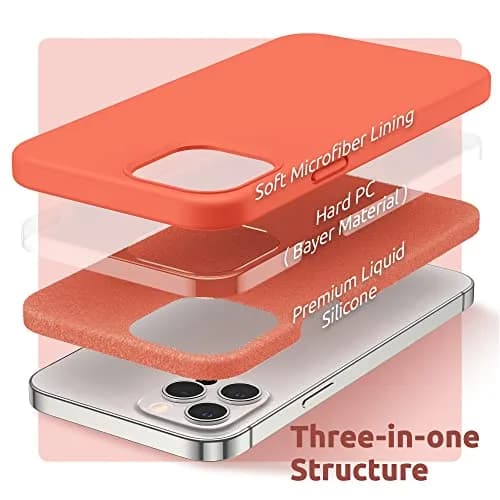 SURPHY Liquid Silicone Phone Case for iPhone 12 Pro Max 6.7 inches | Microfiber Lining, Drop Protection, Easy to Clean thumbnail 4