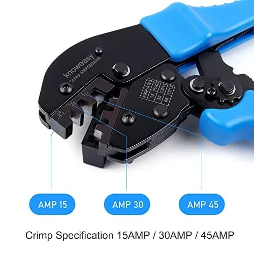 knoweasy Powerpole Crimper, Amp Crimp Tool for 15, 30, 45 Amp Connectors | Versatile Power & Automotive Tool thumbnail 4