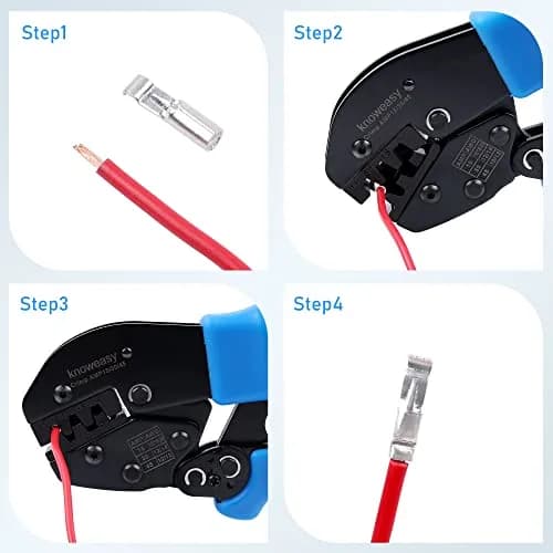 knoweasy Powerpole Crimper, Amp Crimp Tool for 15, 30, 45 Amp Connectors | Versatile Power & Automotive Tool thumbnail 5