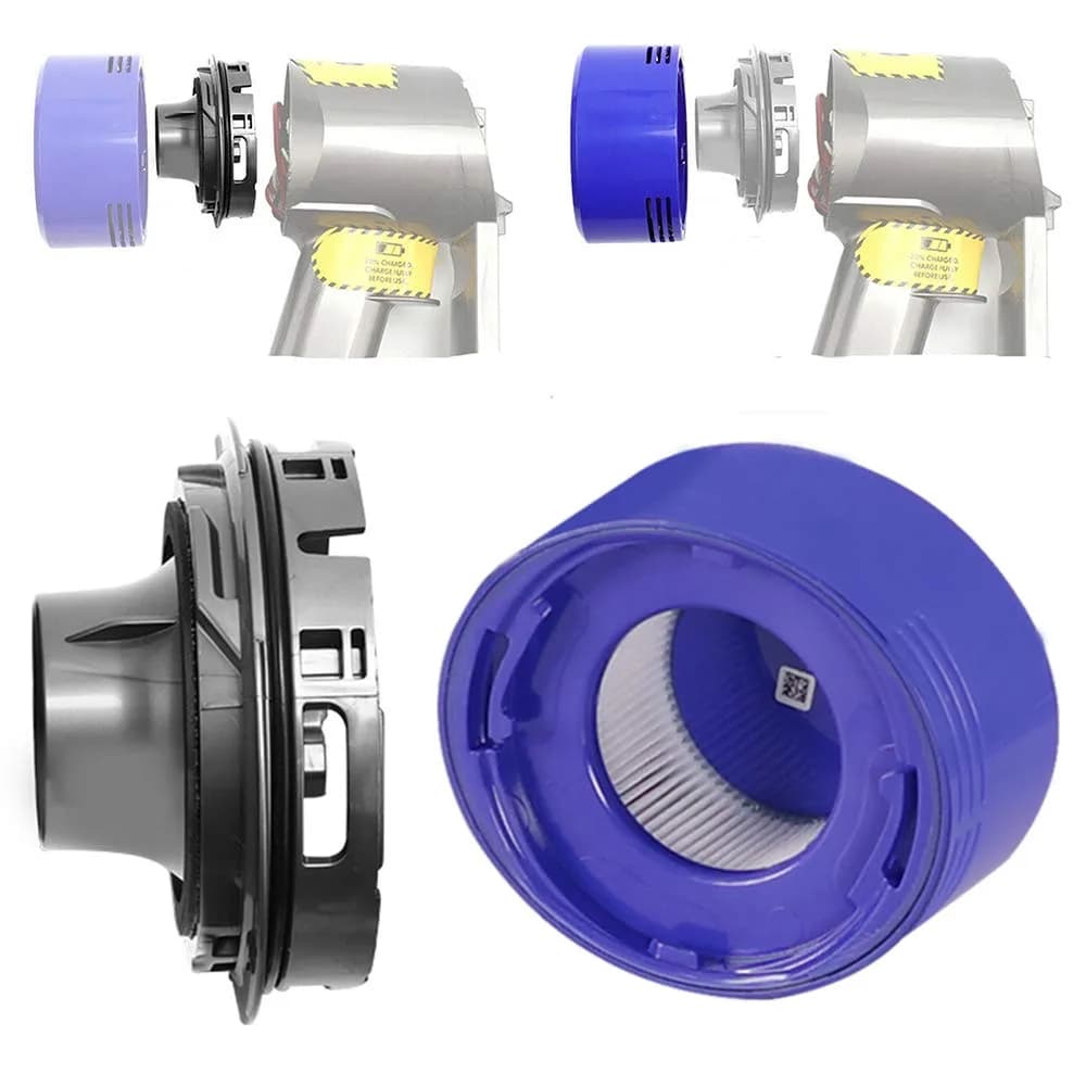 Chuancheng Vacuum Filter & Rear Cover Kit for Dyson V7 V8 | Durable, Reusable, Easy to Install
