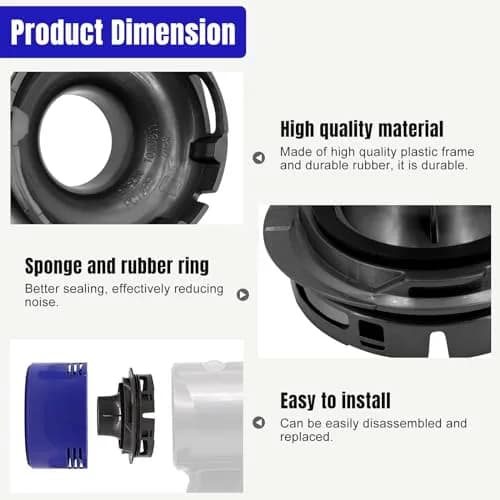 Chuancheng Vacuum Filter & Rear Cover Kit for Dyson V7 V8 | Durable, Reusable, Easy to Install thumbnail 5