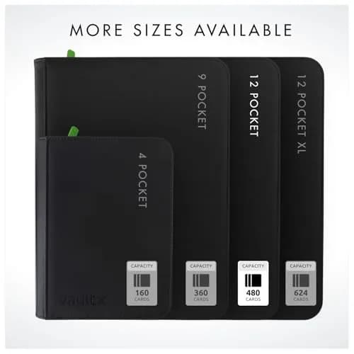 Vault X 12 Pocket Zip Trading Card Binder 480 Cards Exo-Tec (Blue) | Water-Resistant & Acid-Free thumbnail 7