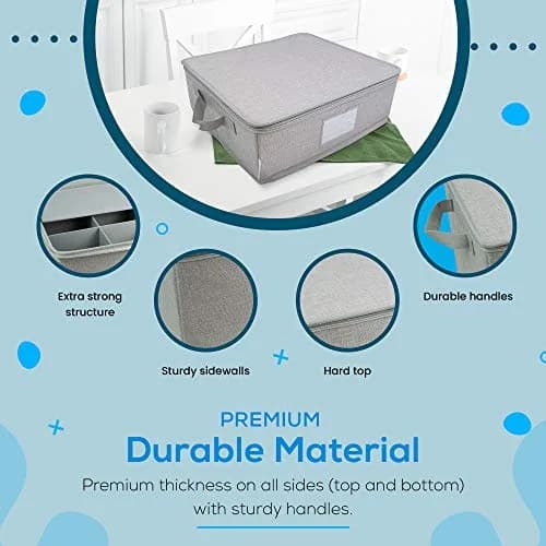 Feltectors Storage Box for Kitchen & Dining | Rust Resistant, 12 Mug Capacity, Felt Material, Custom Style thumbnail 7