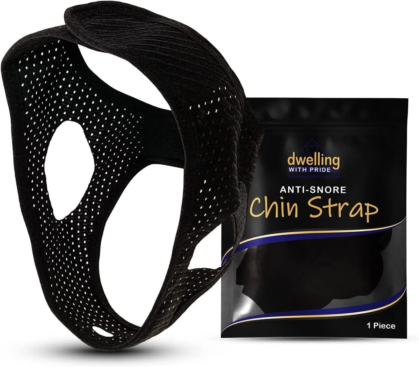 Dwelling With Pride Anti Snore Chin Strap (Pack of 3) - Ergonomic Fit for Men and Women - main product image