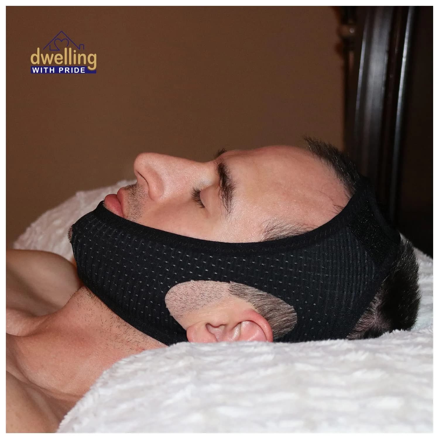 Dwelling With Pride Anti Snore Chin Strap (Pack of 3) - Ergonomic Fit for Men and Women - view 2