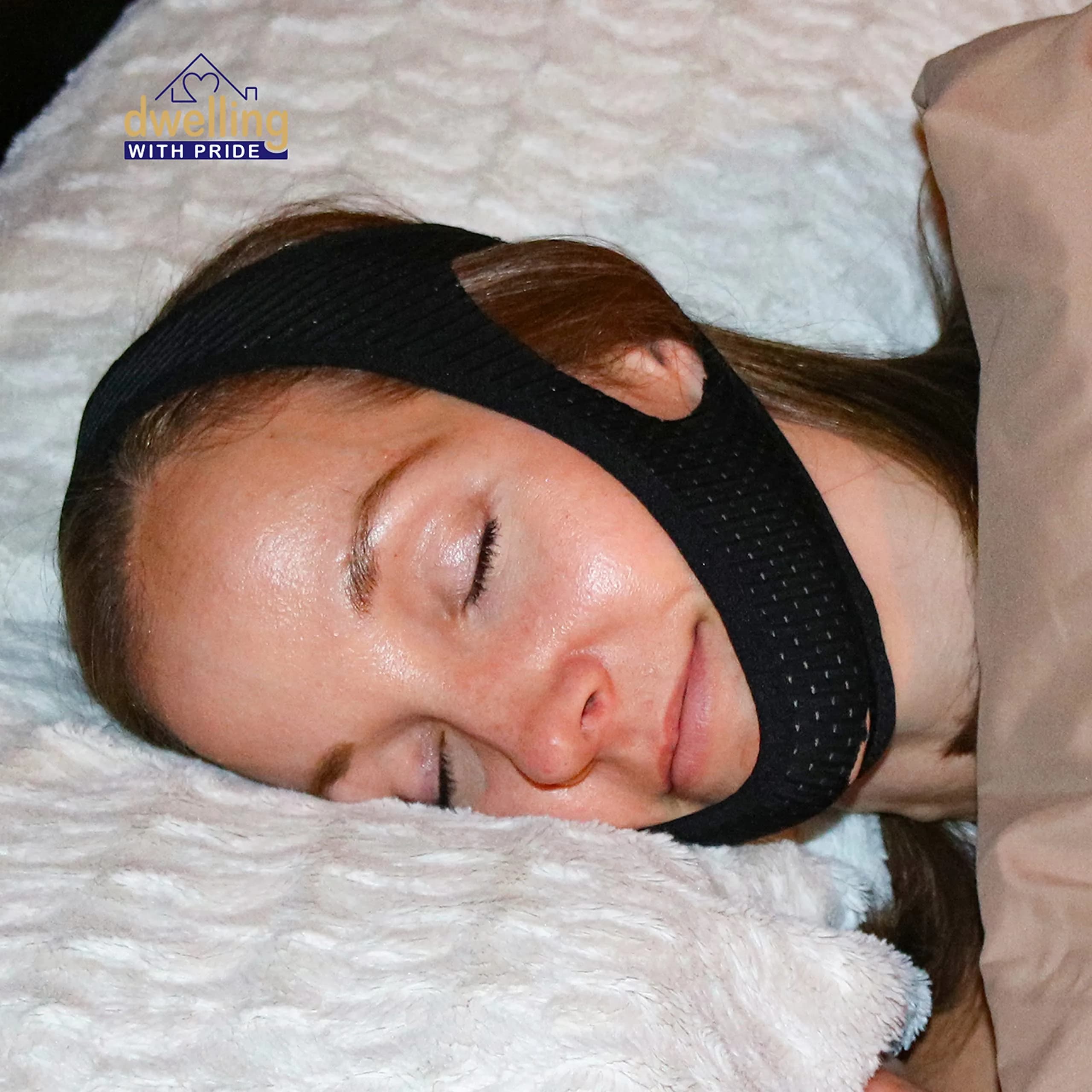 Dwelling With Pride Anti Snore Chin Strap (Pack of 3) - Ergonomic Fit for Men and Women - view 3