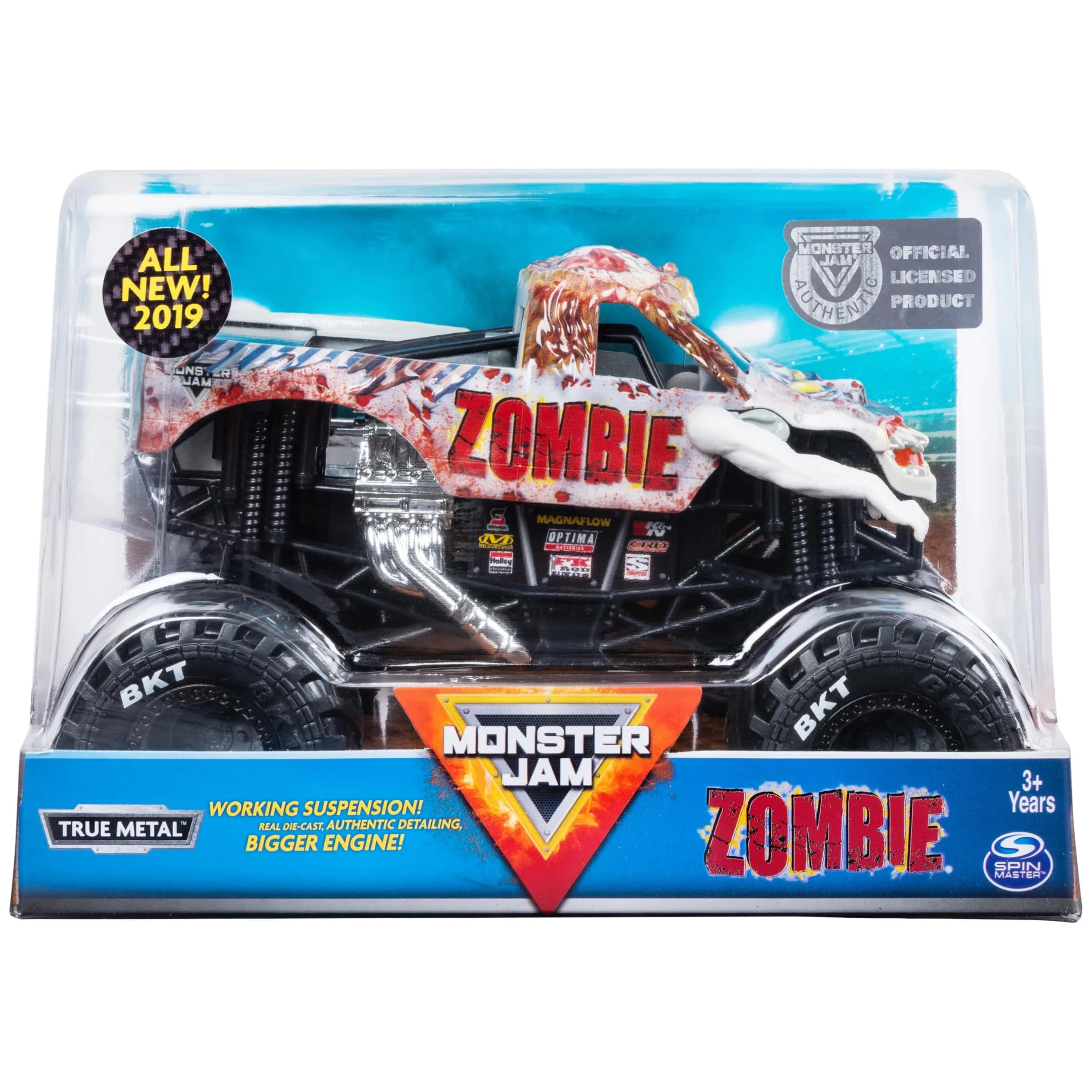 Monster Jam Official Zombie Monster Truck 1:24 Scale Die-Cast Vehicle | Collector Toy for Kids Ages 3+ — 1:24 Zombie Diecast