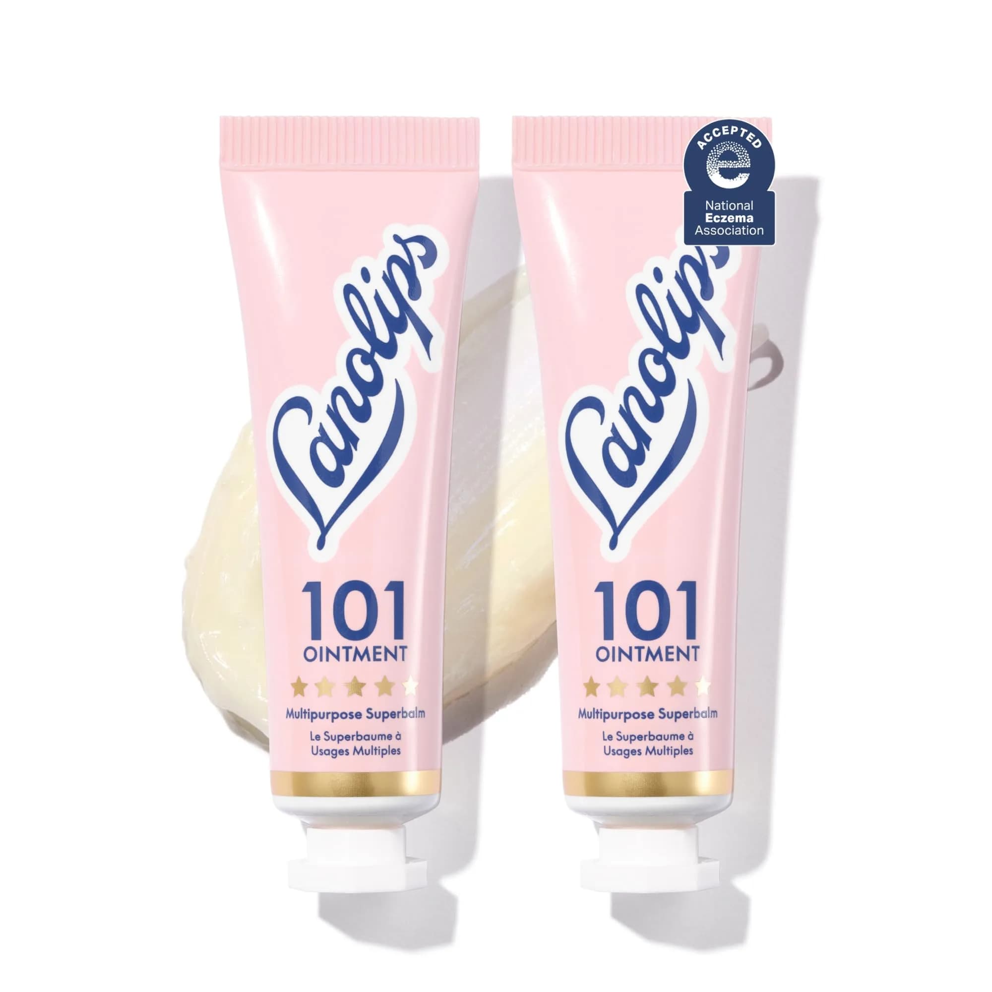 Lanolips 101 Ointment Multipurpose Balm 0.52 oz (15g) | Pure Lanolin for Dry Lips & Skin — 0.52 Ounce