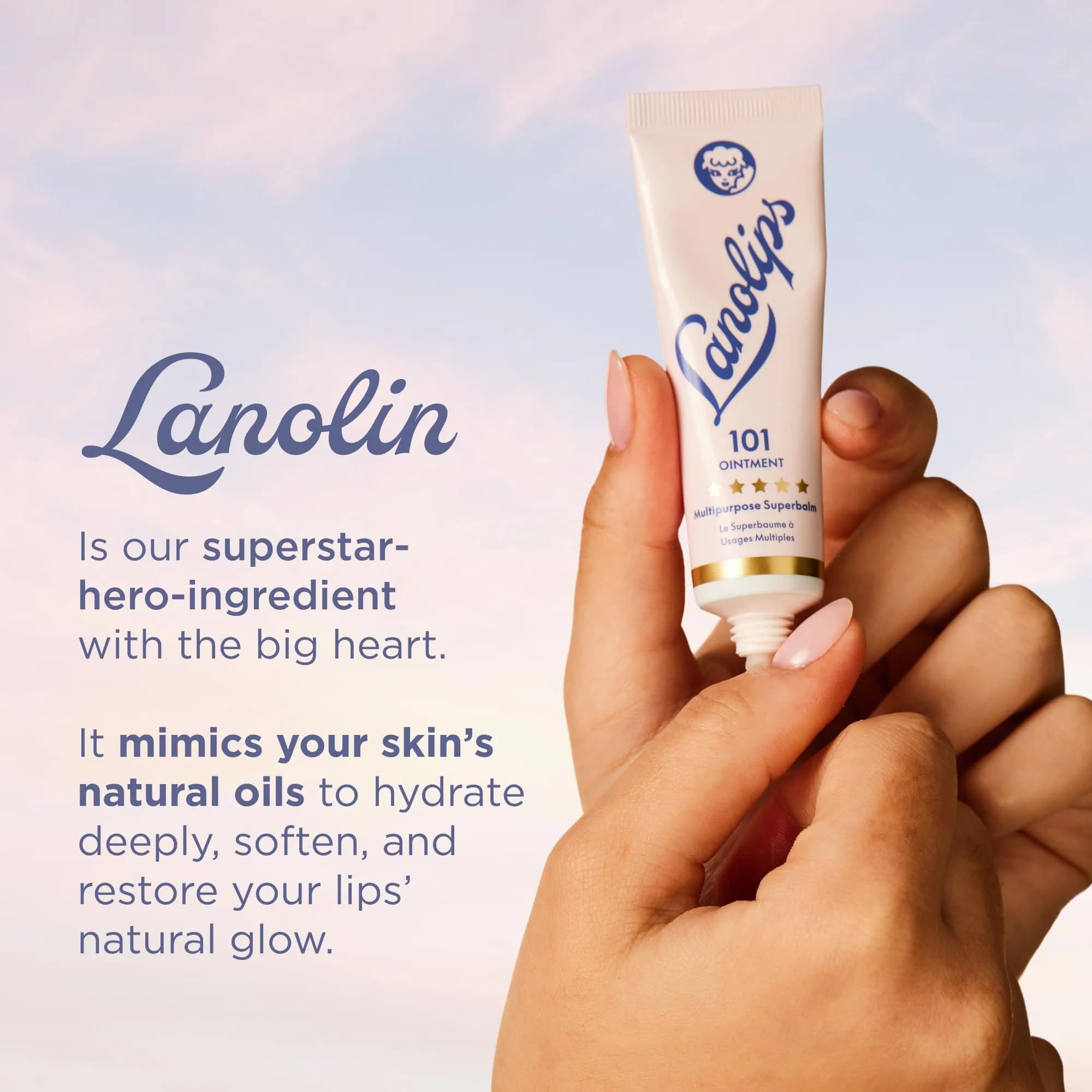 Lanolips 101 Multipurpose Ointment Duo 15ml (0.52 oz each) | Pure Lanolin Lip Balm & Skin Healer - view 5