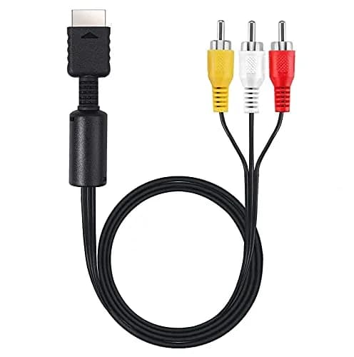 Suncala AV TV RCA Audio Video Cord Cable 6ft (1.8m) for PlayStation PS1, PS2, PS3 | Connects to TVs with RCA Input thumbnail 1