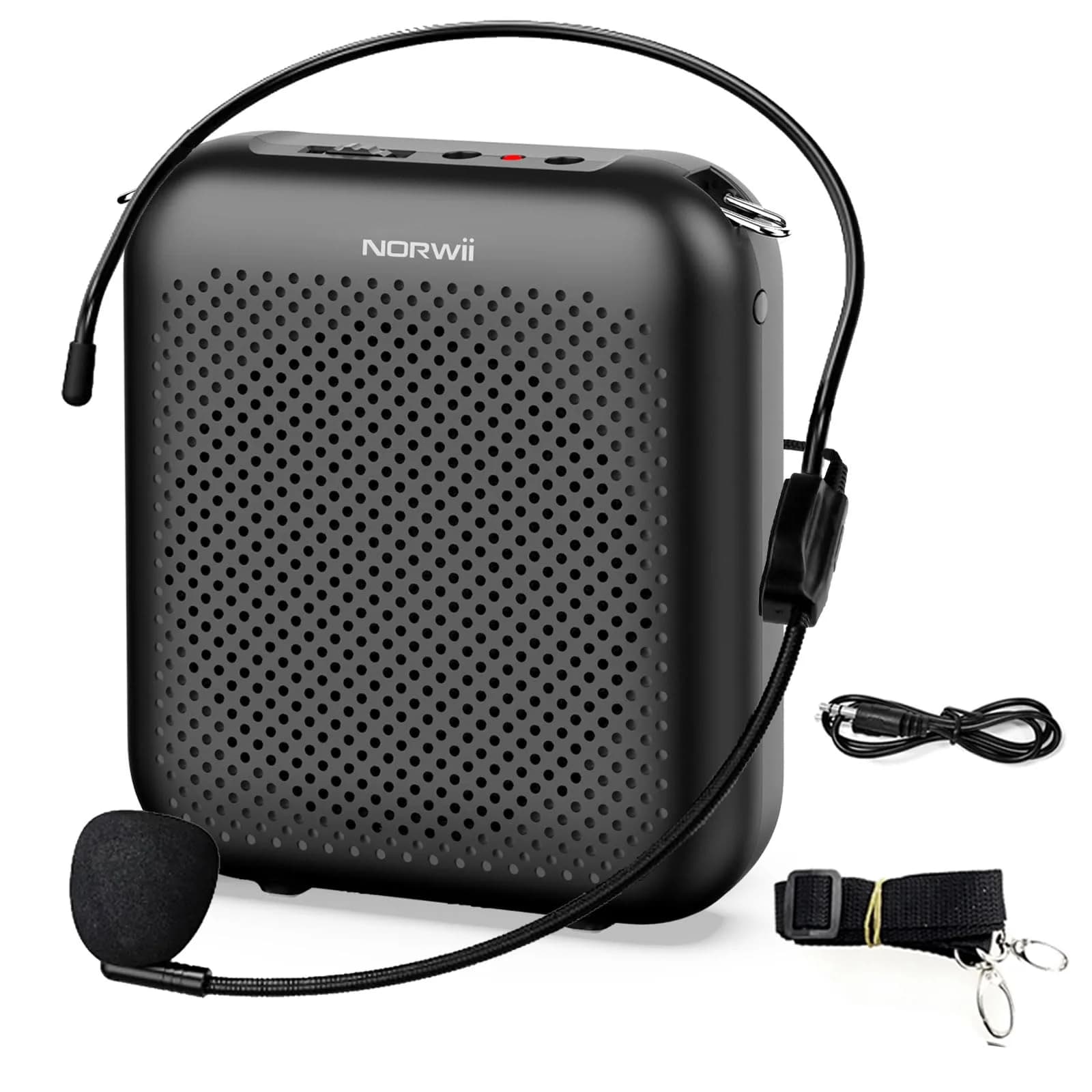 Norwii Portable Voice Amplifier with Wired Headset Microphone | 10W Output, 15-30 Hours Battery - main product image