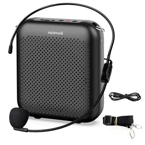 Norwii Portable Voice Amplifier with Wired Headset Microphone | 10W Output, 15-30 Hours Battery thumbnail 1
