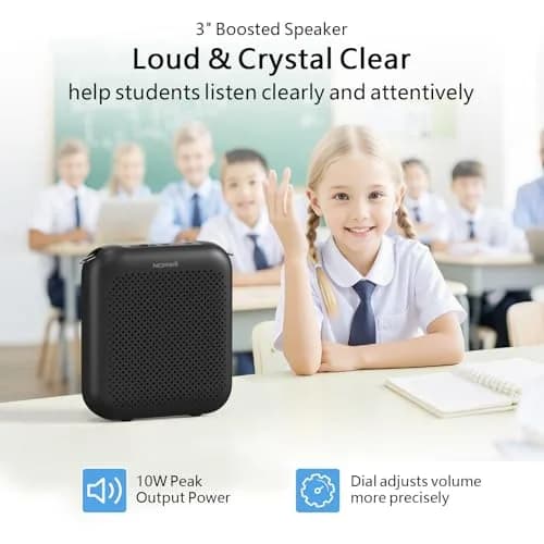 Norwii Portable Voice Amplifier with Wired Headset Microphone | 10W Output, 15-30 Hours Battery thumbnail 3