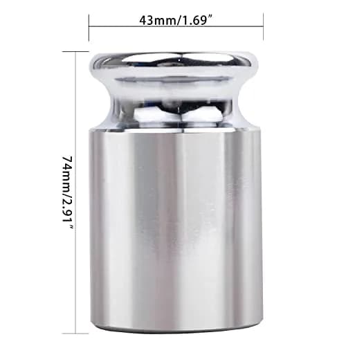 TEXALAN Calibration Weight 1000g | M2 Class Chrome Steel for Lab & Factory (1000g, Chrome Finish, ±160mg) thumbnail 2