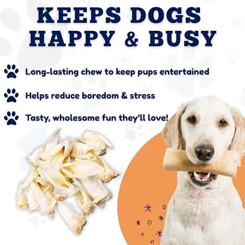 Amazing Dog Treats - Lamb Ears (15 Pcs/Pack) | Natural Dog Chews for Healthy Teeth & Long Chewing thumbnail 6