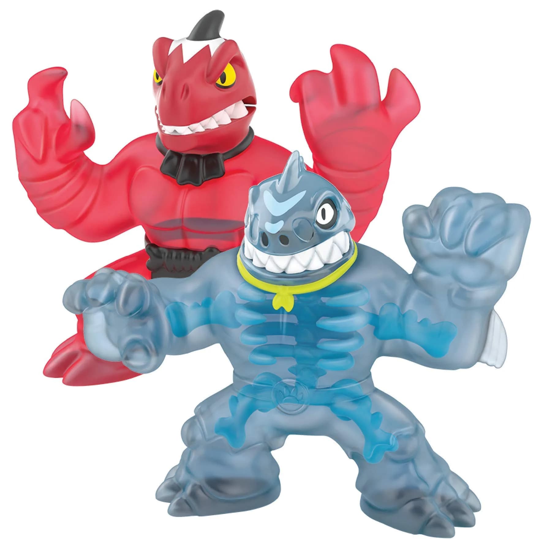 Heroes of Goo Jit Zu Dino X-Ray Fossil Faceoff Versus Pack - Thrash vs Verapz 2 Piece Set | ASTM-Tested Toy Figures - main product image