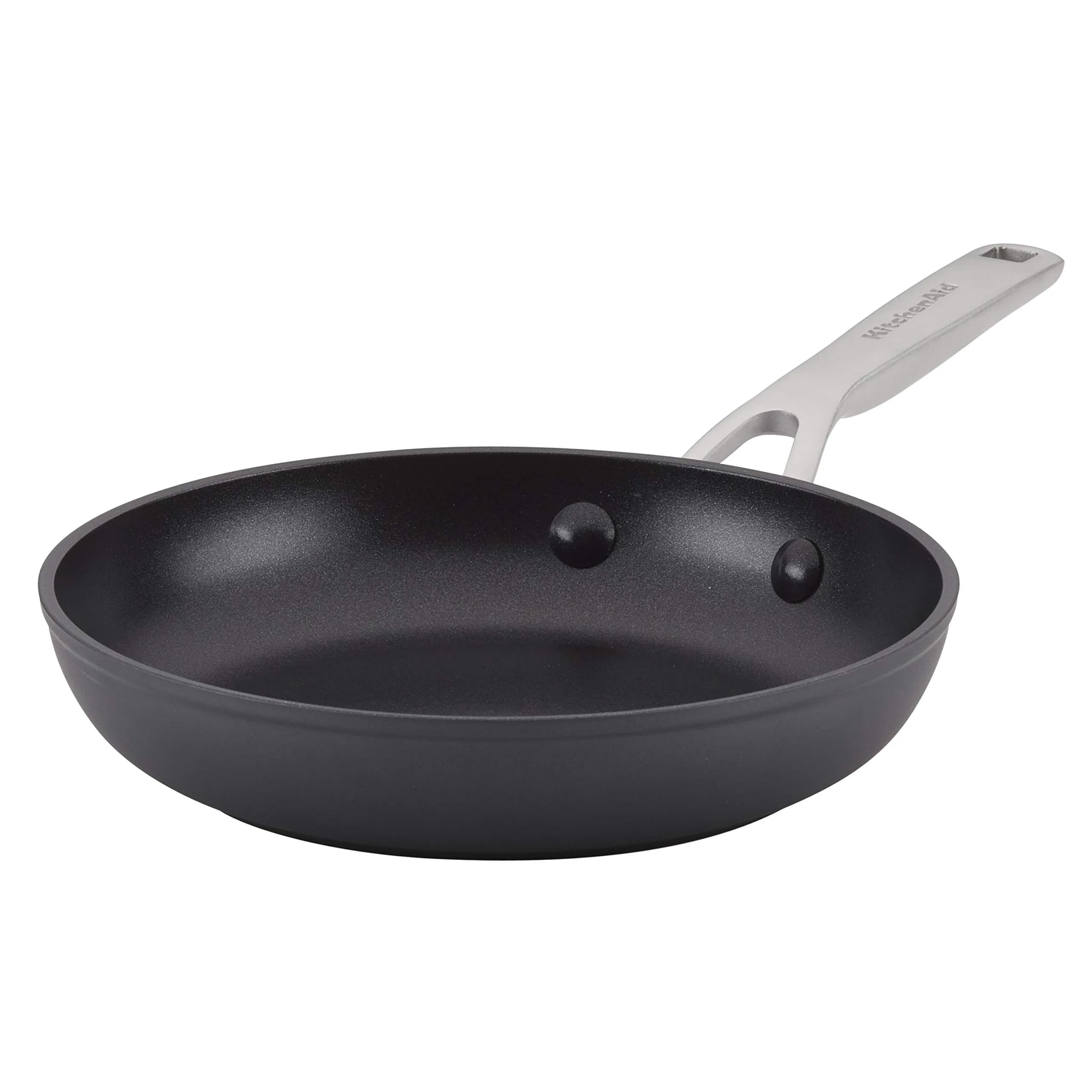 KitchenAid Hard-Anodized Induction Nonstick Frying Pan 21cm (8.25-Inch) | Even Heat, Dishwasher Safe — Matte Black