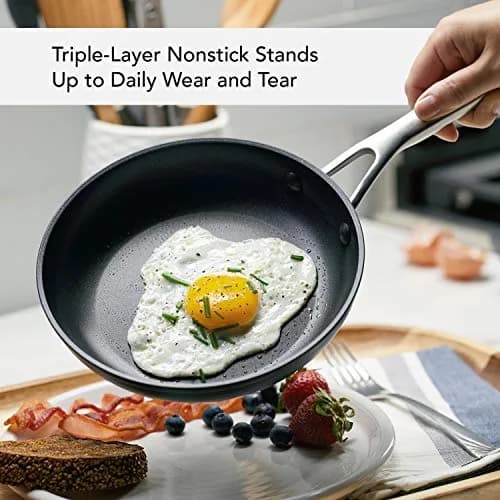 KitchenAid Hard-Anodized Induction Nonstick Frying Pan 21cm (8.25-Inch) | Even Heat, Dishwasher Safe thumbnail 4