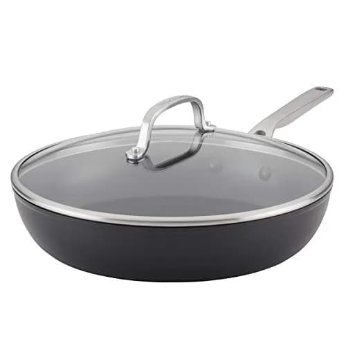 KitchenAid Induction Nonstick Frying Pan with Lid, 30.5 cm (12.25-Inch) | Even Heat for Consistent Results thumbnail 1