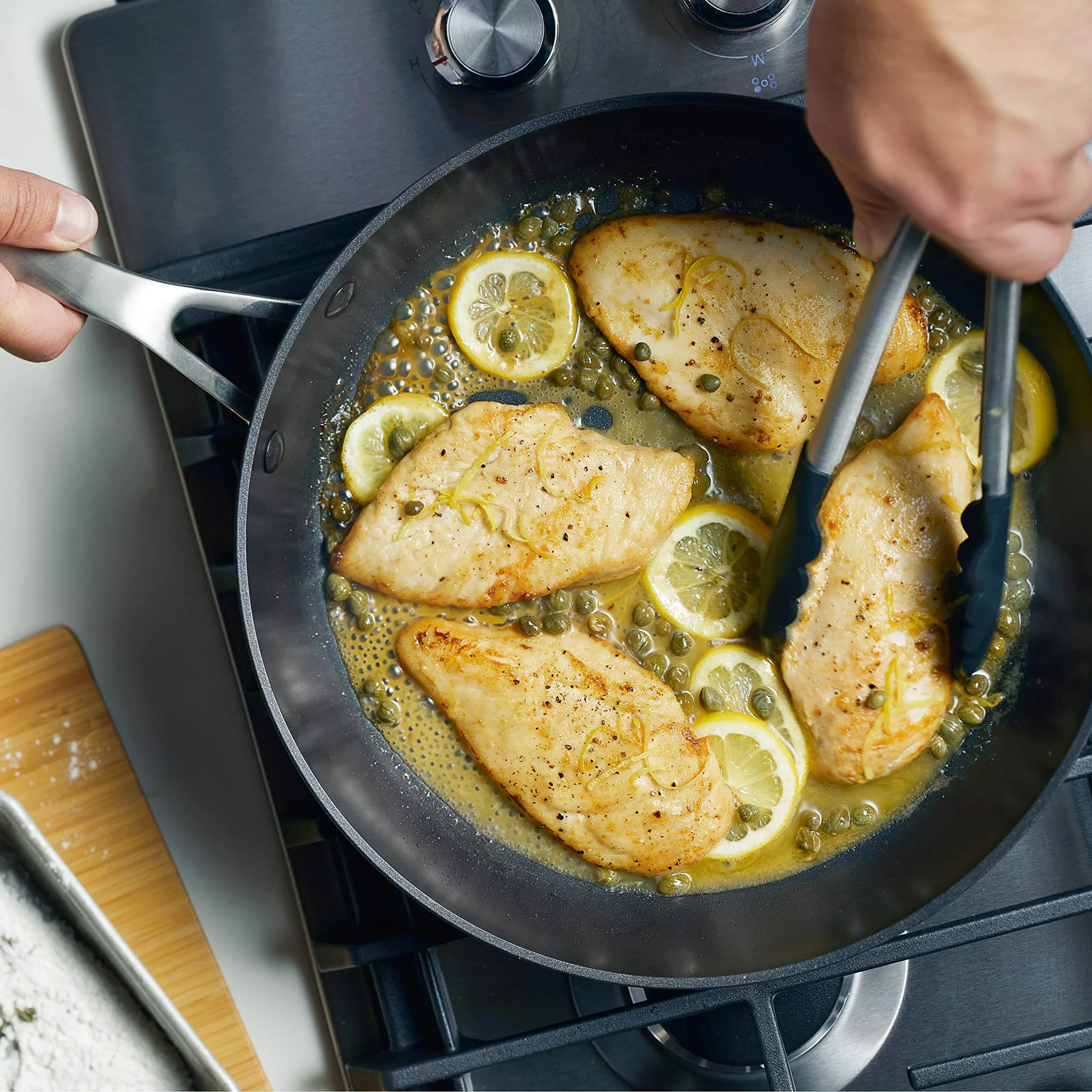 KitchenAid Induction Nonstick Frying Pan with Lid, 30.5 cm (12.25-Inch) | Even Heat for Consistent Results thumbnail 6
