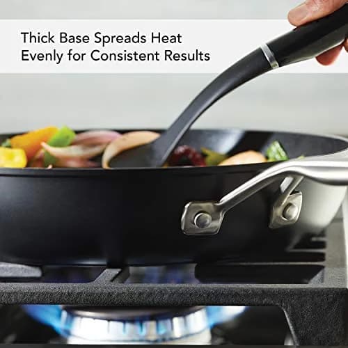 KitchenAid Induction Nonstick Frying Pan with Lid, 30.5 cm (12.25-Inch) | Even Heat for Consistent Results thumbnail 3