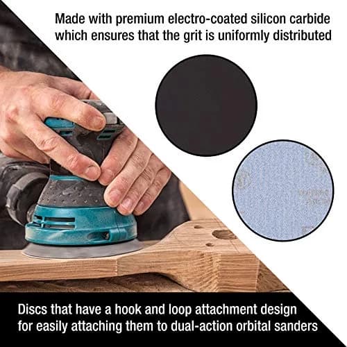 Dura-Gold 6" (15.24 cm) Wet or Dry Sanding Discs, 2000 Grit Hook & Loop (20-Pack) | Extra Fine Color Sanding for Automotive Paint thumbnail 5