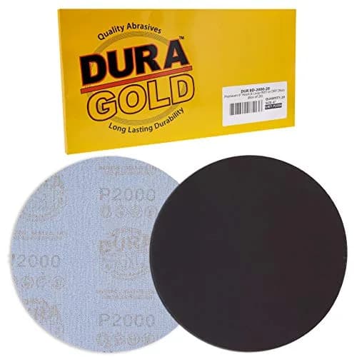 Dura-Gold 6" (15.24 cm) Wet or Dry Sanding Discs, 2000 Grit Hook & Loop (20-Pack) | Extra Fine Color Sanding for Automotive Paint thumbnail 3